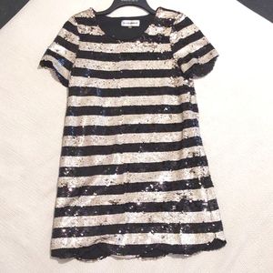 Sequin Stripe Dress